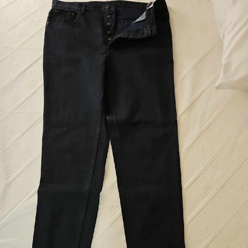 Dark Blue Slim Straight Jeans Classic Design